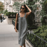 The Sienna Midi Dress in Tuxedo Plaid