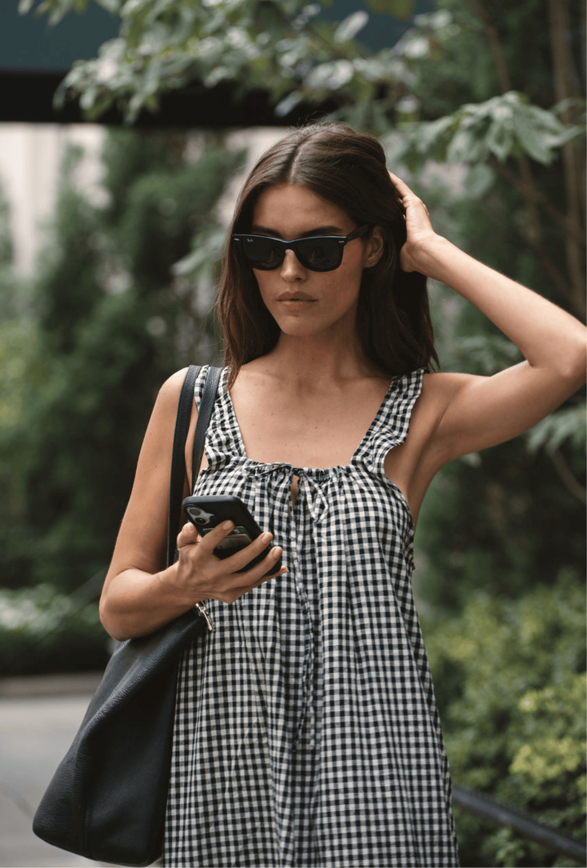 The Sienna Midi Dress in Tuxedo Plaid