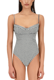 The Bowie One Piece in Tuxedo Plaid