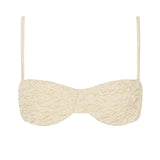 The Ingrid Top in Ivory Luxe Crinkle