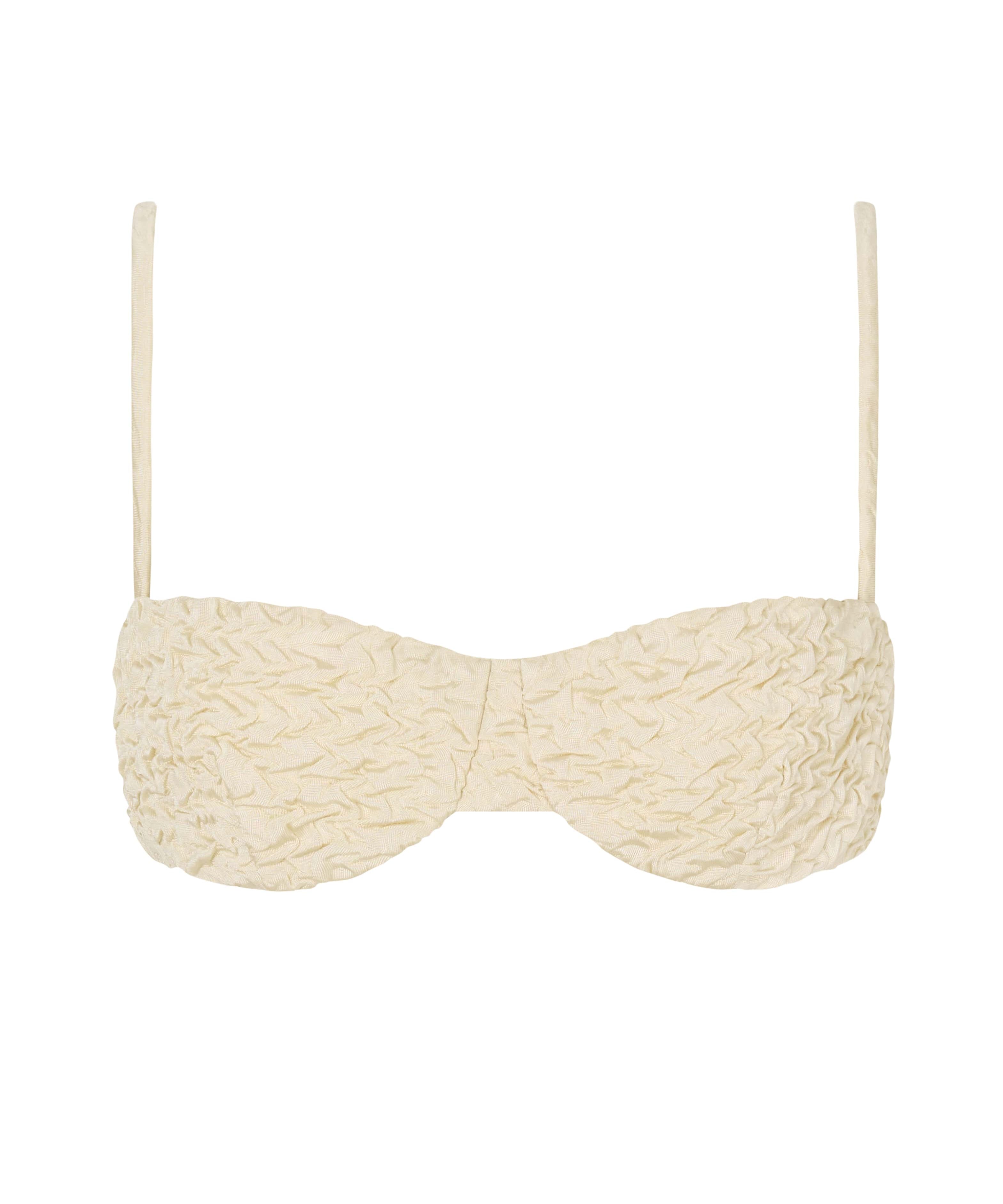 The Ingrid Top in Ivory Luxe Crinkle
