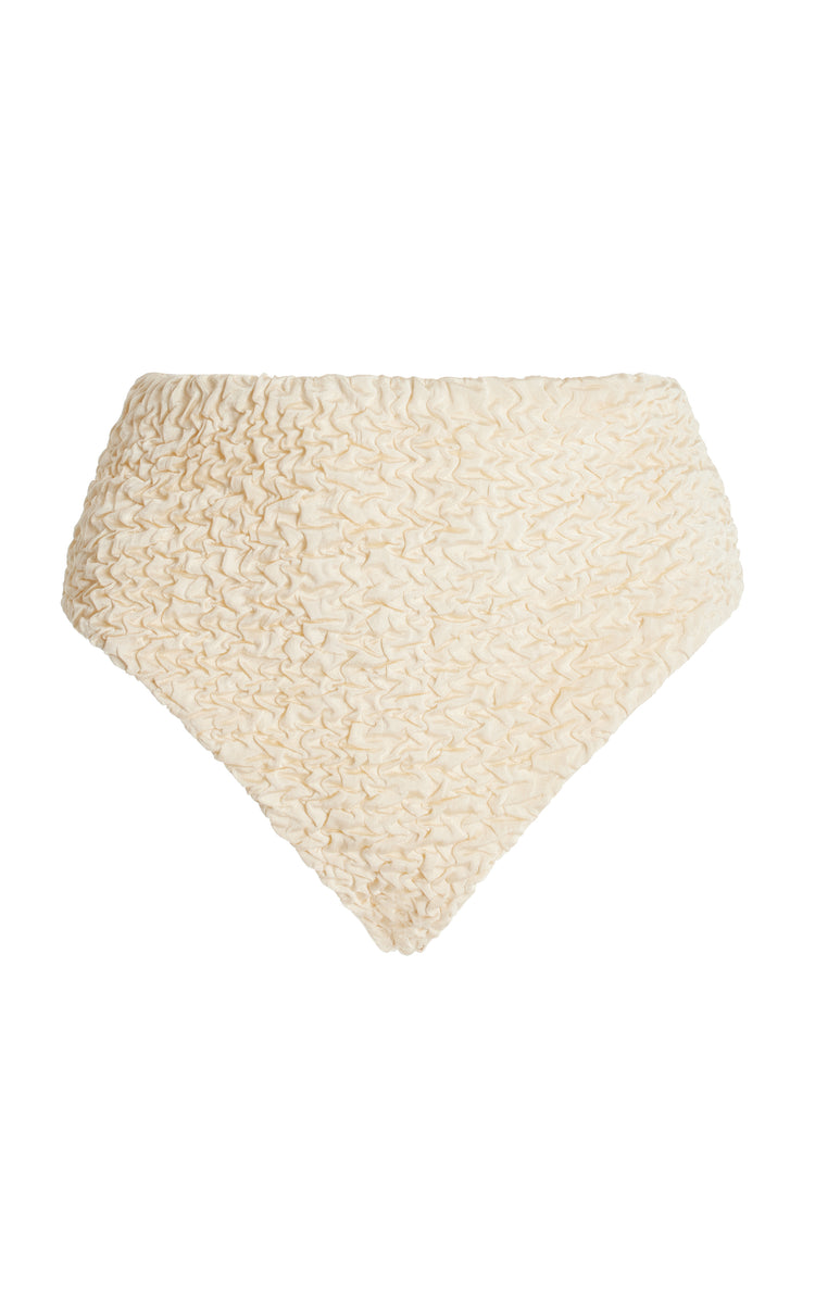 The Isla Bottom in Ivory Luxe Crinkle