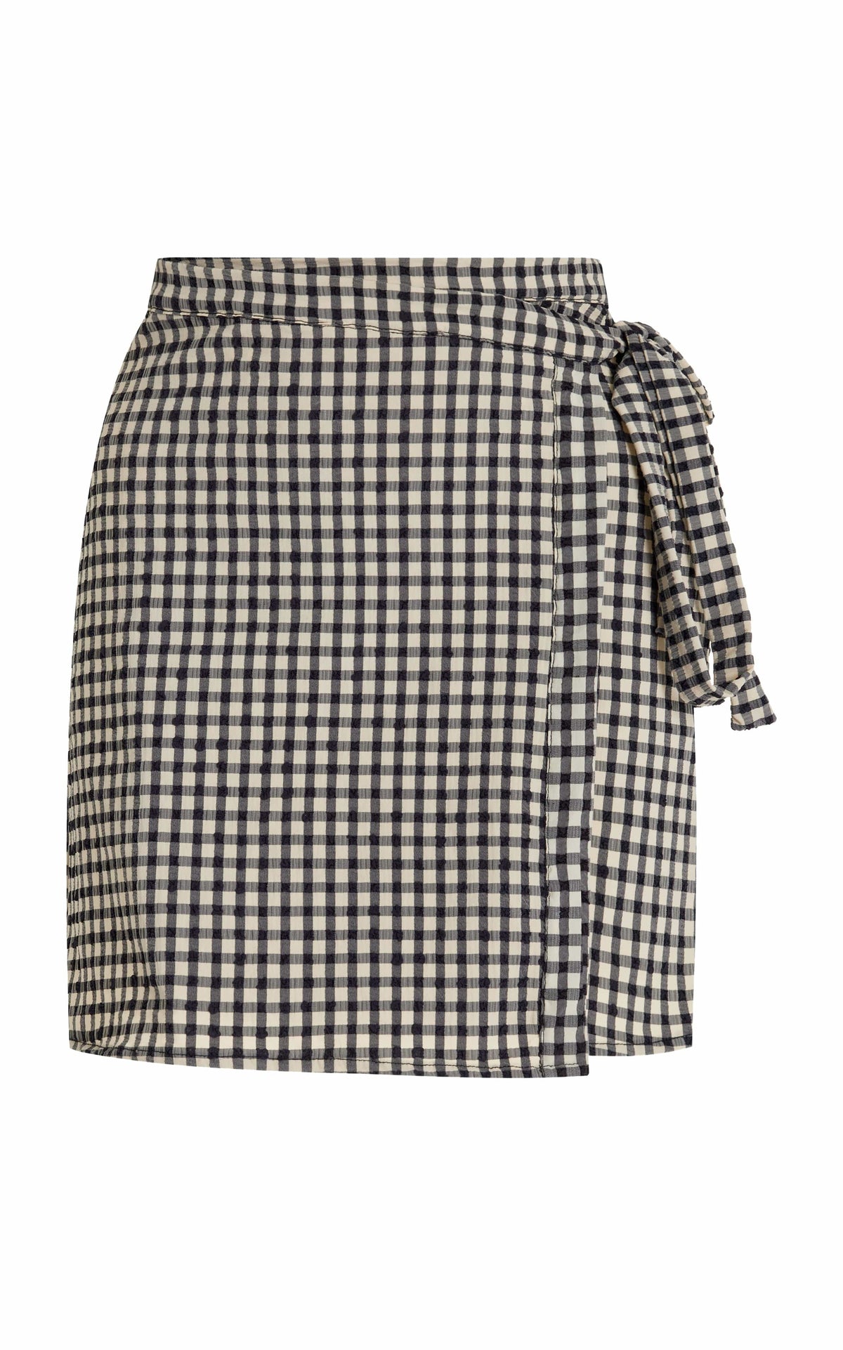 The Wrap Skirt in Tuxedo Plaid