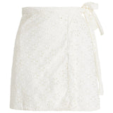 The Wrap Skirt in Broderie Anglaise