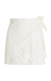 The Wrap Skirt in Broderie Anglaise