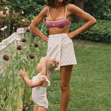 The Wrap Skirt in Broderie Anglaise