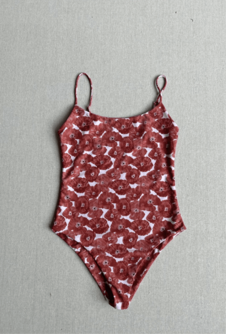 The Imey One Piece in Poppy Rust