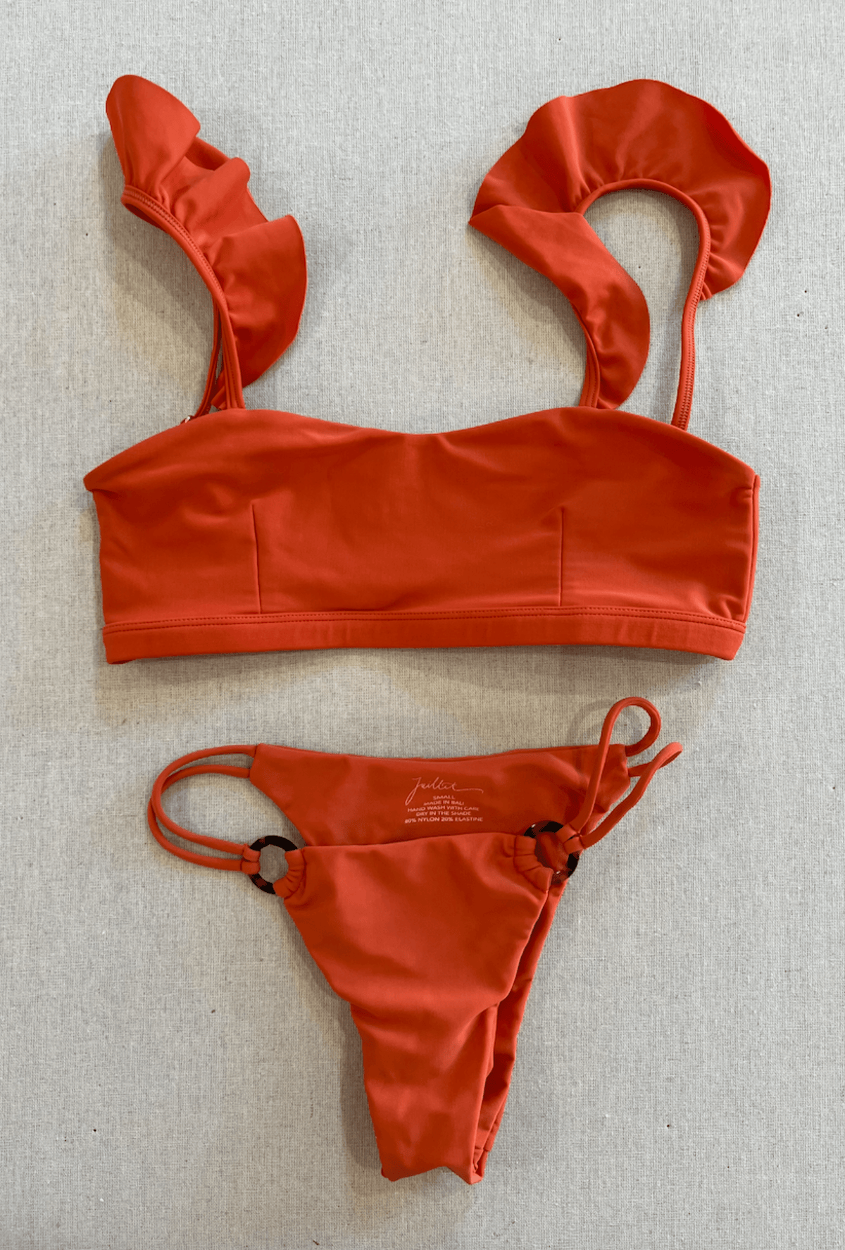SOPHIE TOP/ ZOE BOTTOM IN BURNT ORANGE (SAMPLE)