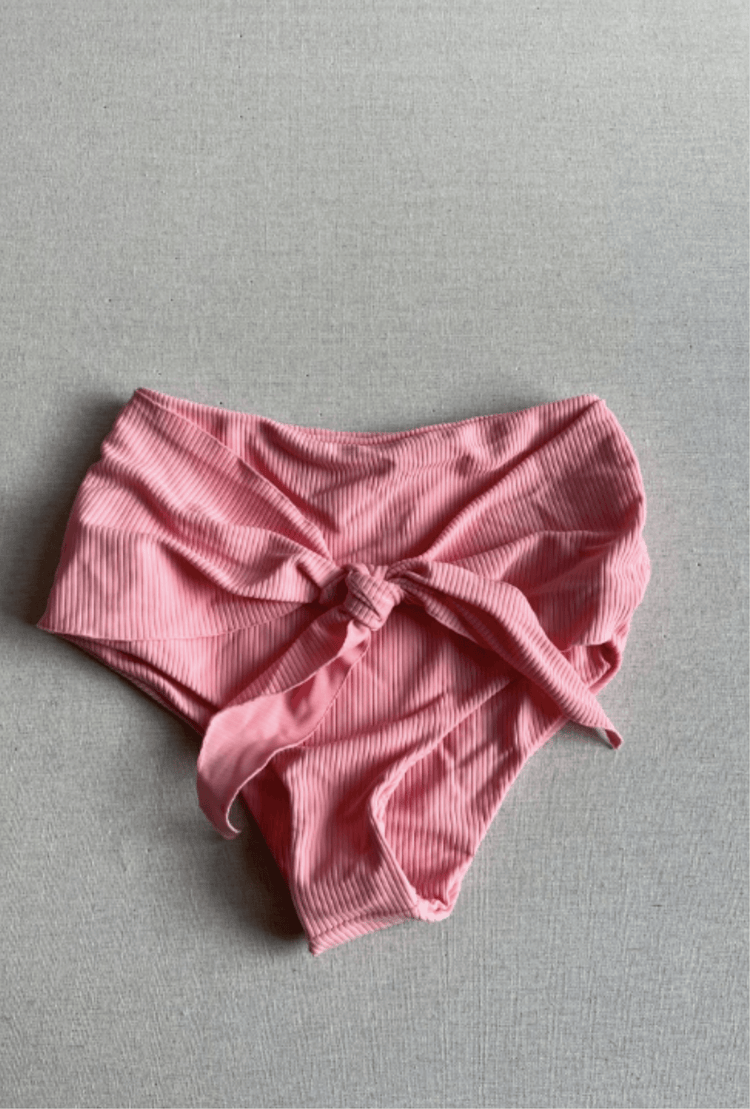 The Brooke Bottom in Pink Rib- Medium