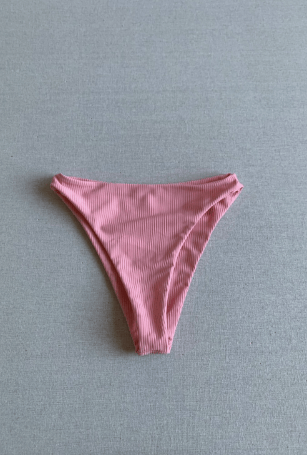 Edie Bottom in Pink Rib Sample