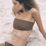 The Sari Top in Chestnut