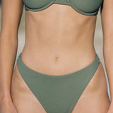 The Edie Bottom in Sage Rib